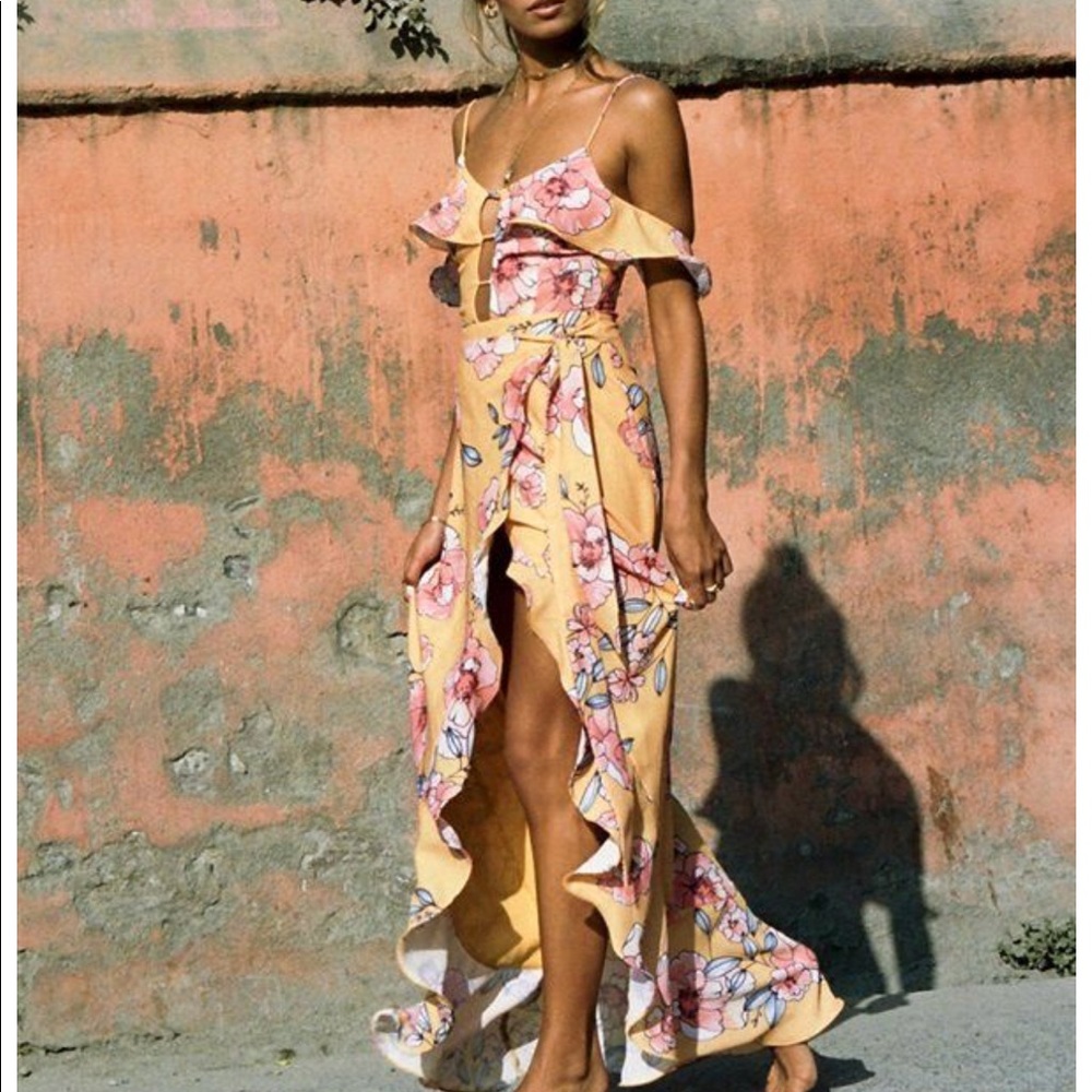 💫RESERVED 💫Sabo Skirt Saffron Floral Maxi Dress